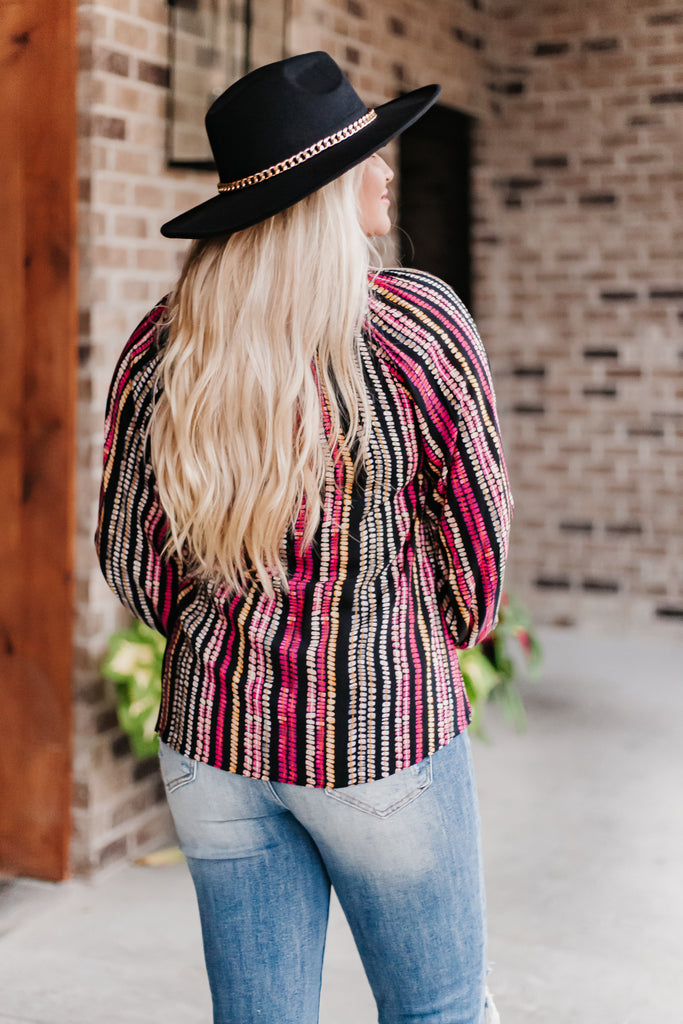 Dena Multi Dot Print Blouse - Be You Boutique