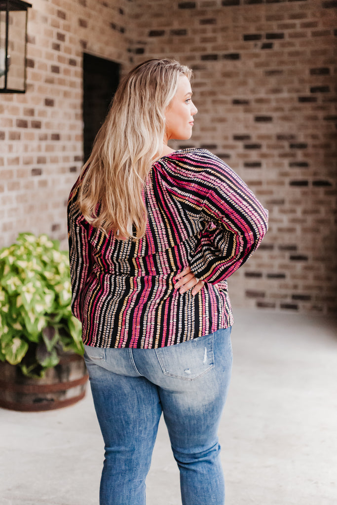 Dena Multi Dot Print Blouse - Be You Boutique