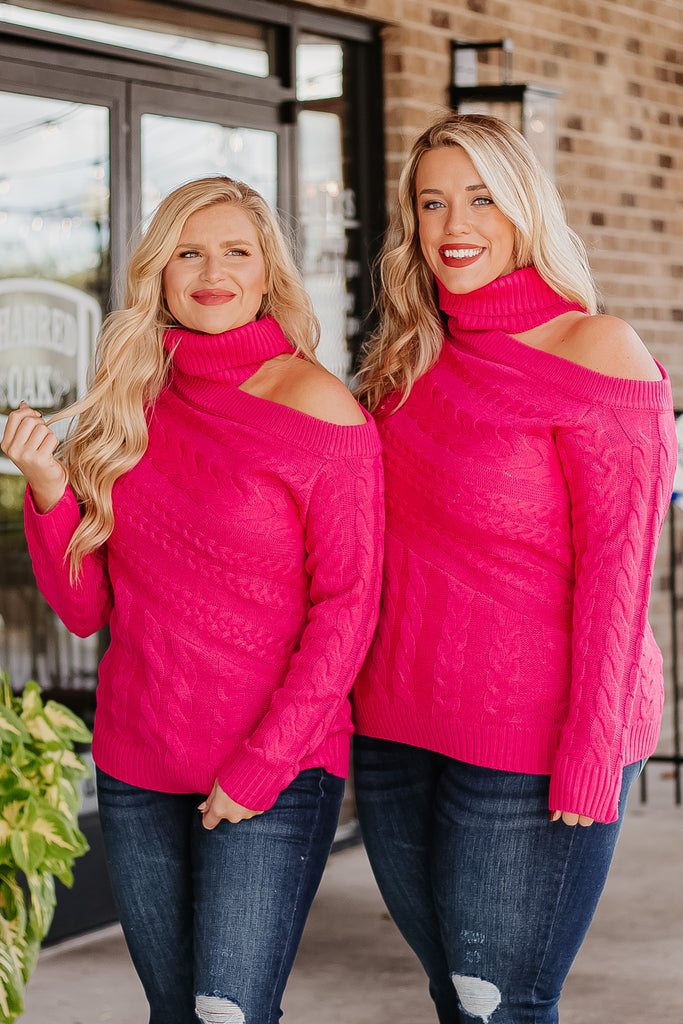 Jada Cold Shoulder Sweater - Be You Boutique