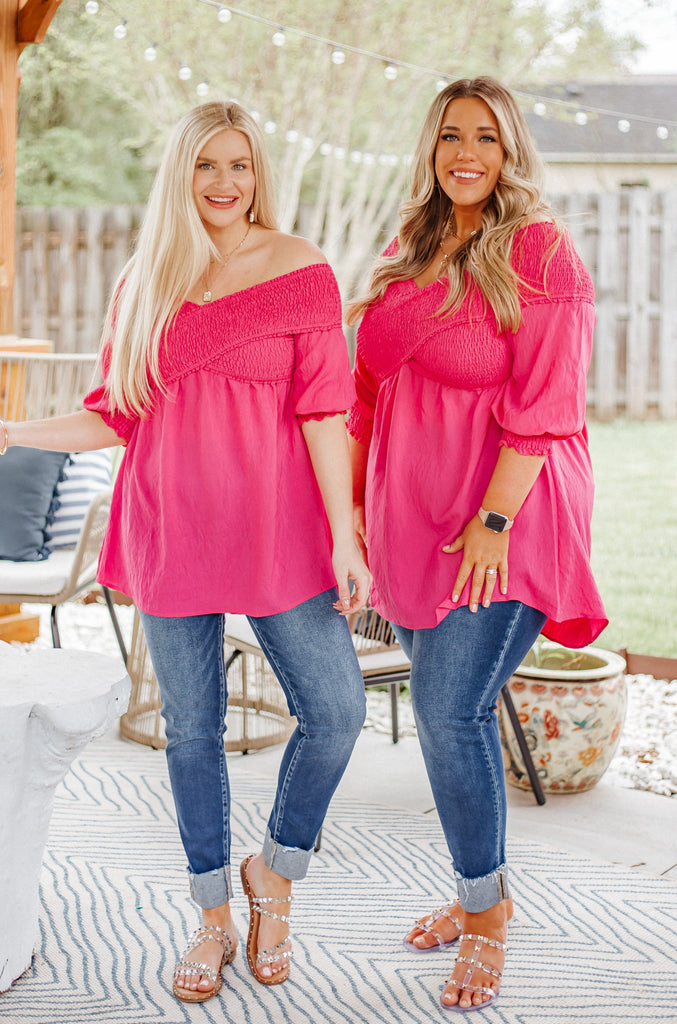 Marianna Short Sleeve Off Shoulder Top - Be You Boutique