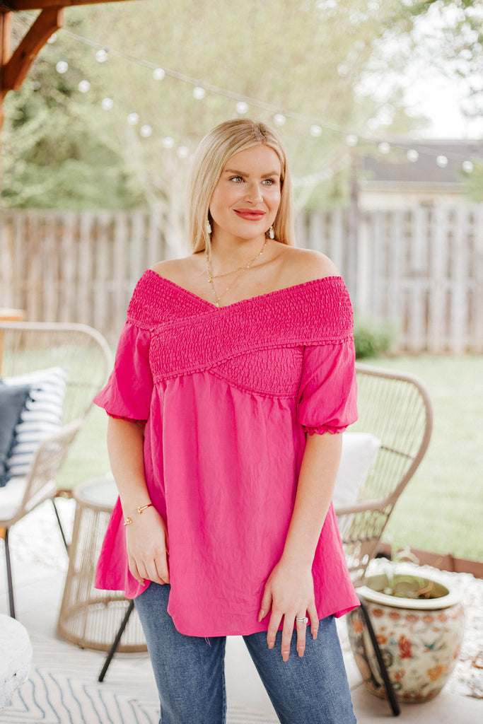 Marianna Short Sleeve Off Shoulder Top - Be You Boutique