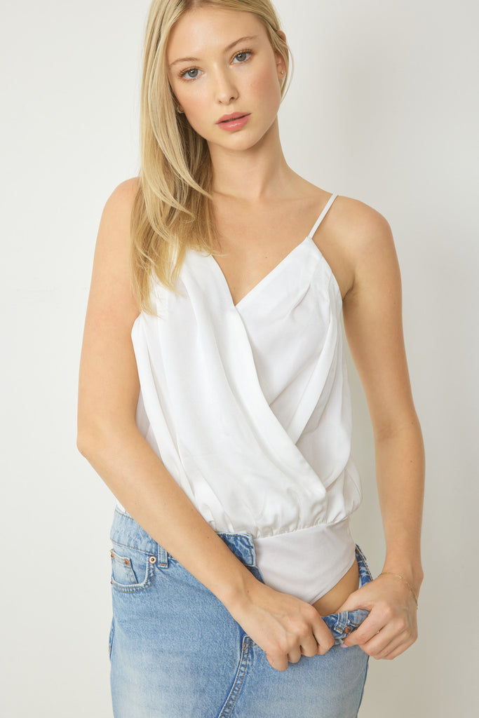Lorna Spaghetti Strap Cami Bodysuit Top - Be You Boutique