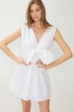 Mal V Neck Sleeveless Dress with Bow - Be You Boutique