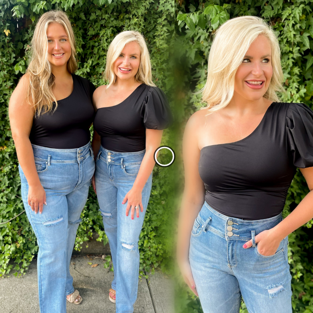 Everleigh One Shoulder Bodysuit - Be You Boutique
