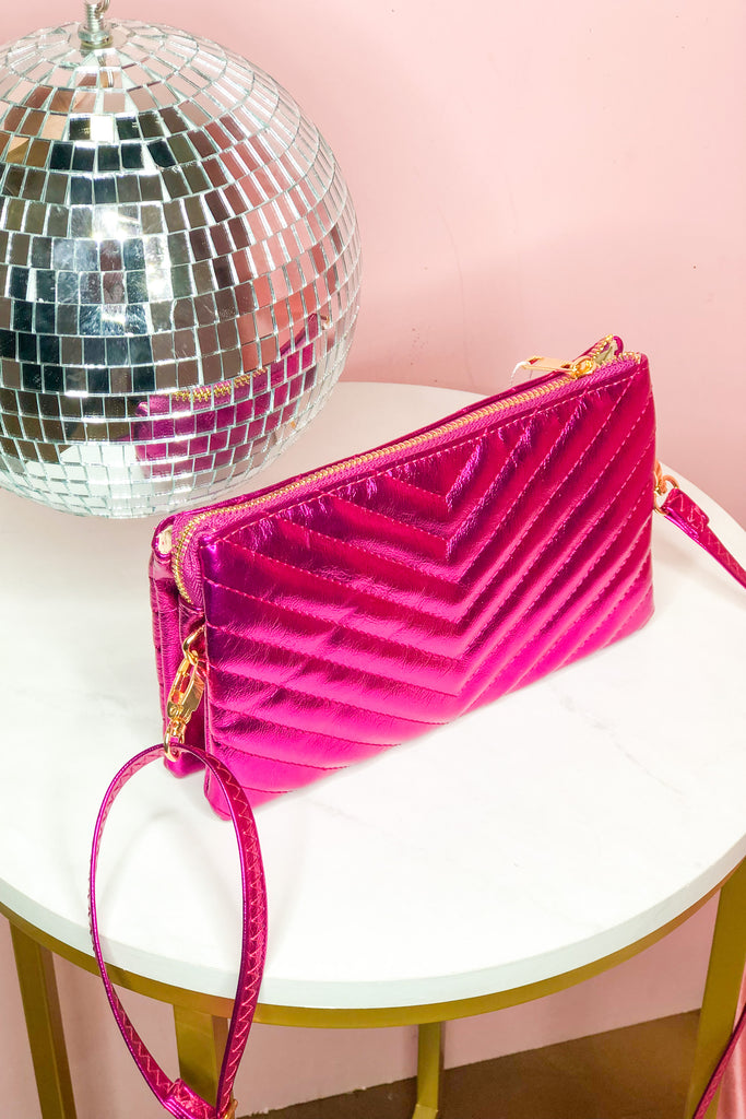 Sherman Quilted Metallic Crossbody - Be You Boutique