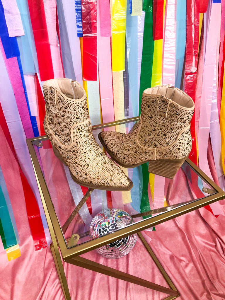 Vintage Havana Garen Gold Rhinestone Bootie **FINAL SALE** - Be You Boutique