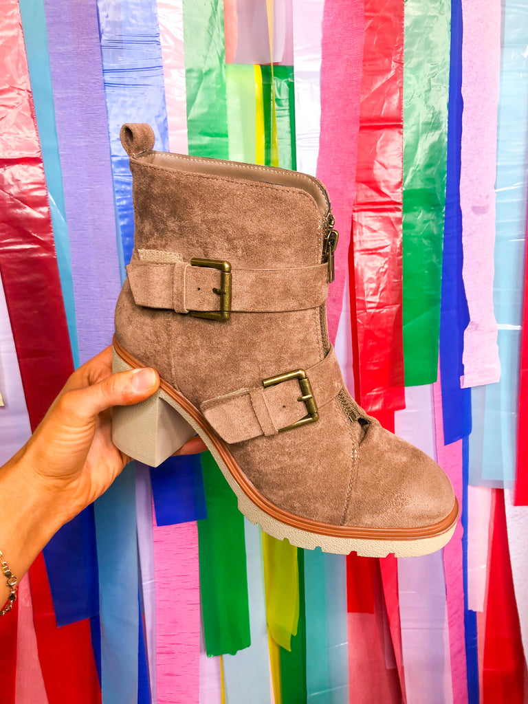 Rapid Taupe Buckle Boot **FINAL SALE** - Be You Boutique