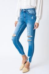 Kancan Tatum High Rise Distressed Ankle Skinny Jeans - ShopBeYouBoutique