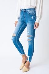 Kancan Tatum High Rise Distressed Ankle Skinny Jeans - ShopBeYouBoutique