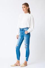 Kancan Tatum High Rise Distressed Ankle Skinny Jeans - ShopBeYouBoutique