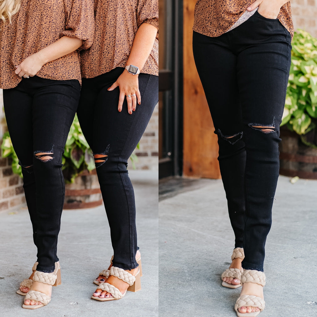 Kancan Jane High Rise Distressed Skinny Jean - Be You Boutique