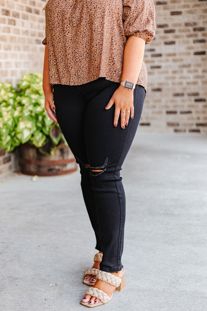 Kancan Jane High Rise Distressed Skinny Jean - Be You Boutique