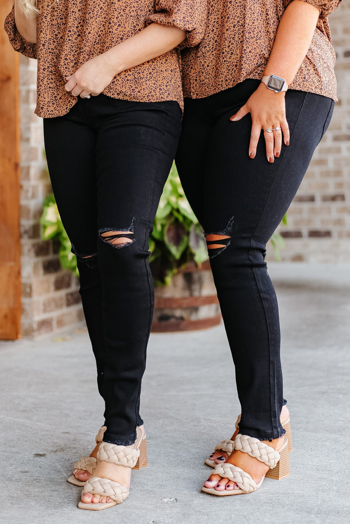 Kancan Jane High Rise Distressed Skinny Jean - Be You Boutique