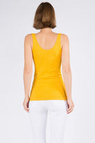 Cathy Basic Reversible Seamless Tank ~ Mustard - ShopBeYouBoutique