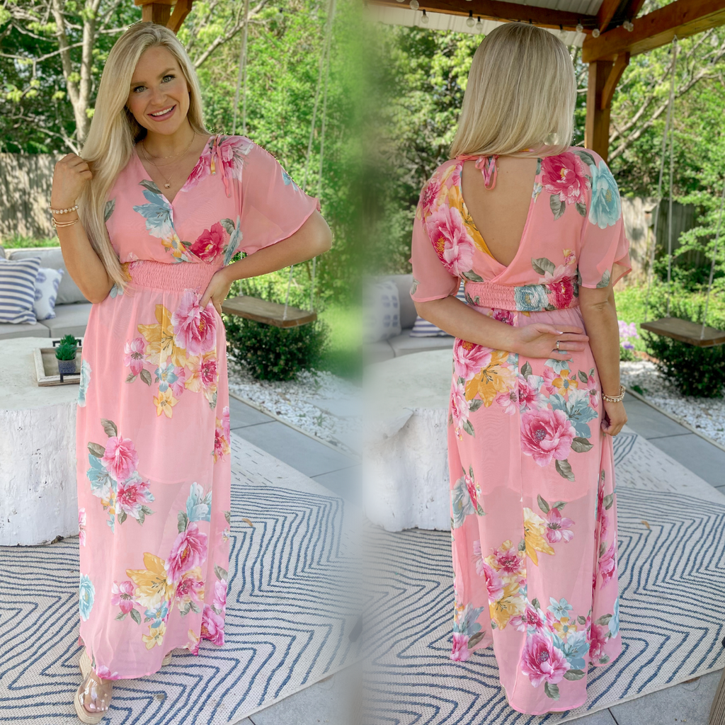 Just A Thought Wrap Maxi Dress - Be You Boutique