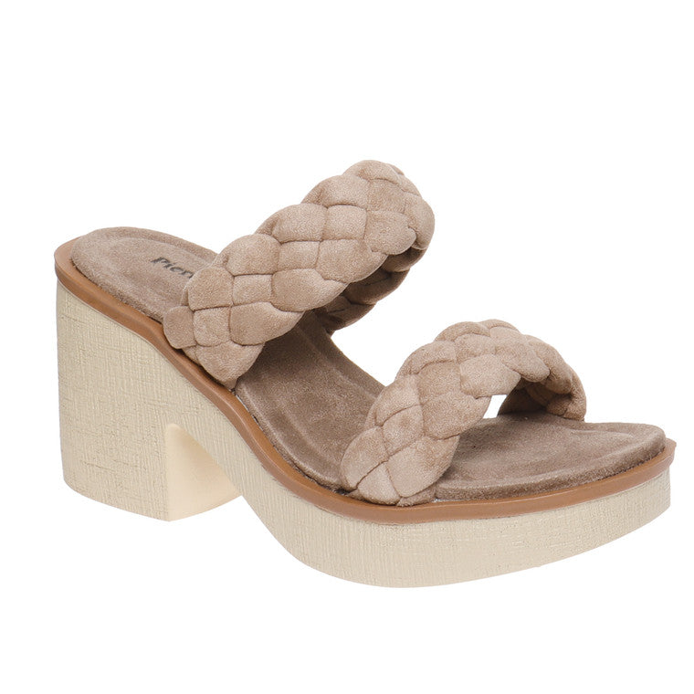 Clue Taupe Braided Wedge Sandal - Be You Boutique