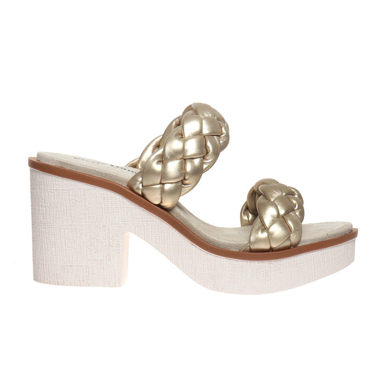 Clue Gold Braided Wedge Sandal - Be You Boutique