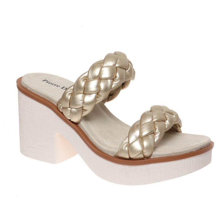 Clue Gold Braided Wedge Sandal - Be You Boutique