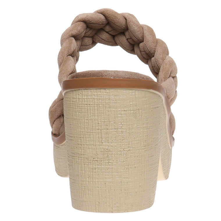 Clue Taupe Braided Wedge Sandal - Be You Boutique