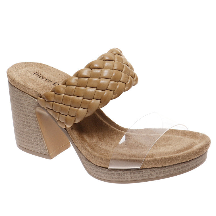 Morgen Clear and Braided Strap Block Heel Sandal - Be You Boutique