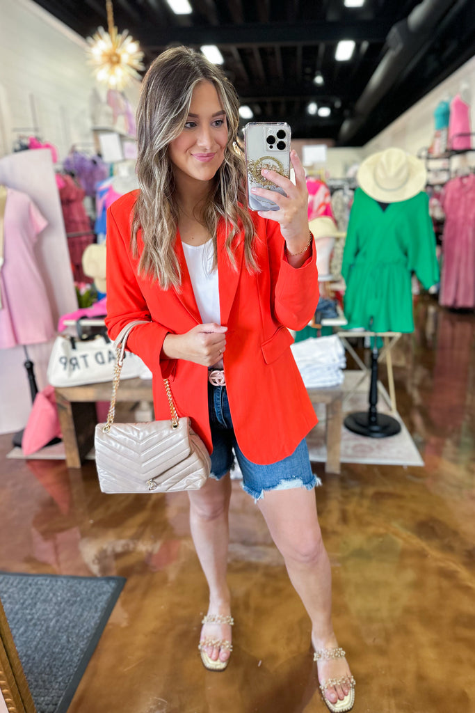 Maggie Spring Button Front Blazer - Be You Boutique
