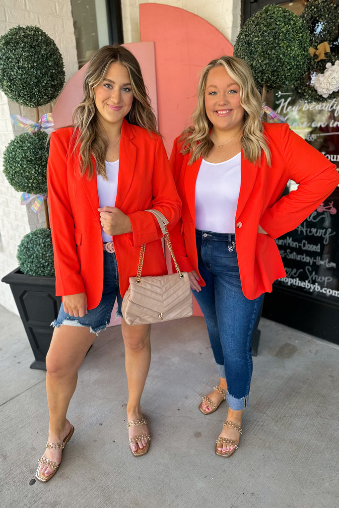 Maggie Spring Button Front Blazer - Be You Boutique