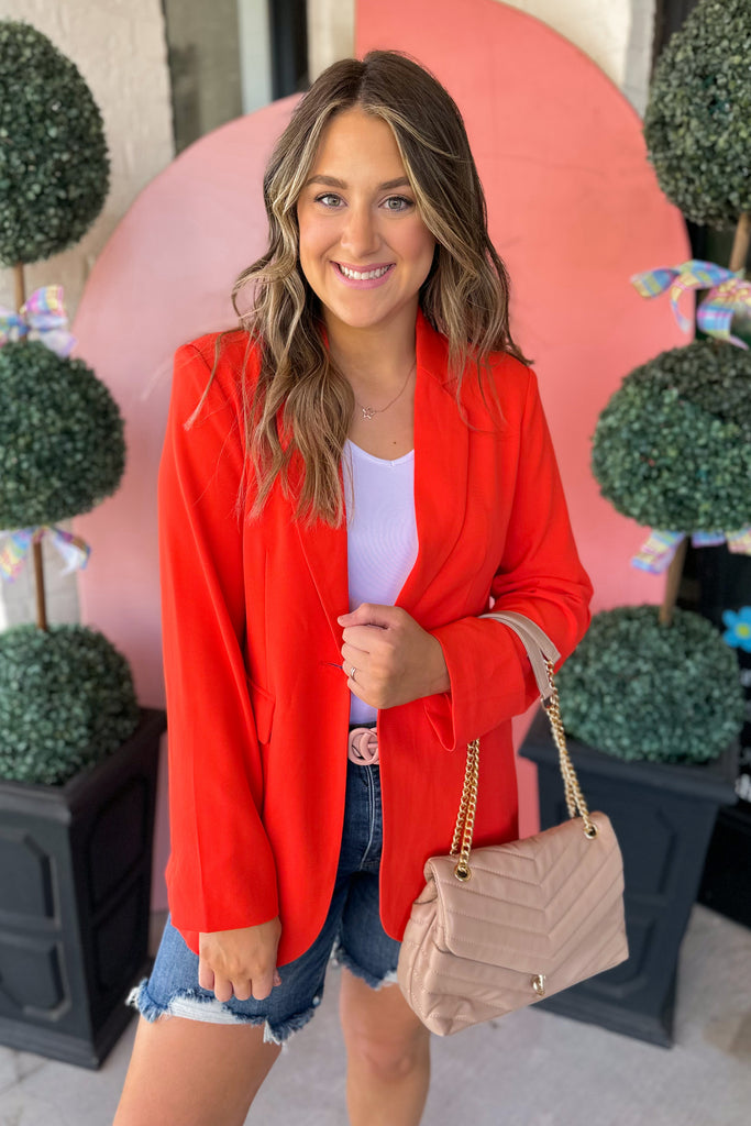 Maggie Spring Button Front Blazer - Be You Boutique