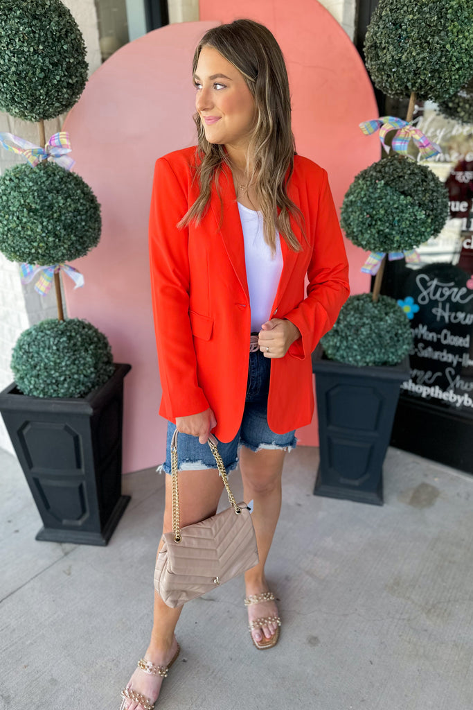 Maggie Spring Button Front Blazer - Be You Boutique