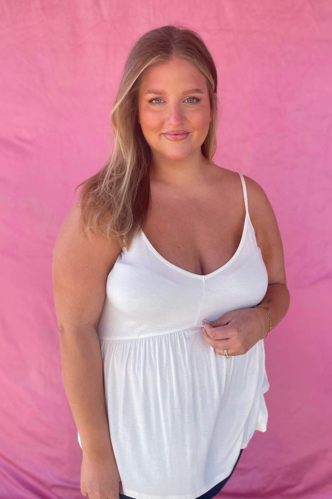 Emilia Babydoll Tank Top - Be You Boutique