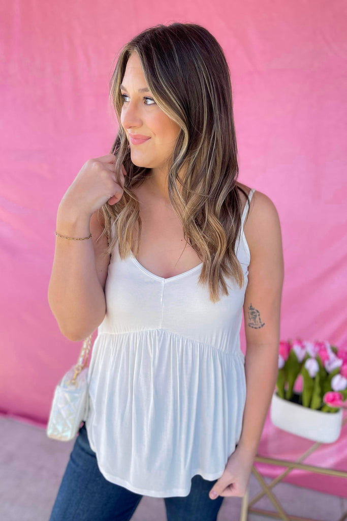 Emilia Babydoll Tank Top - Be You Boutique