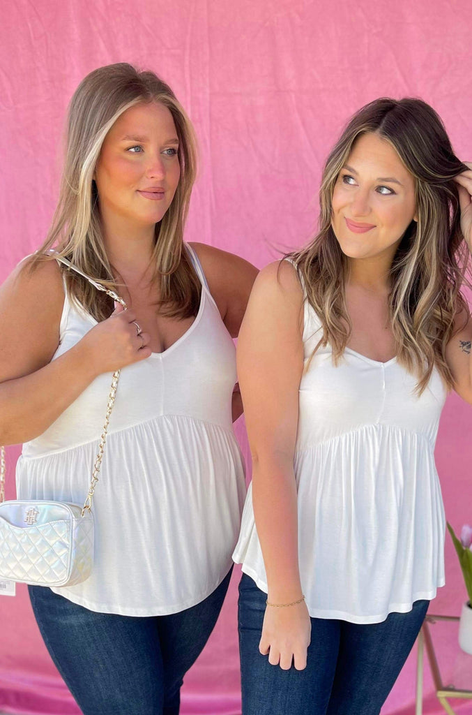 Emilia Babydoll Tank Top - Be You Boutique
