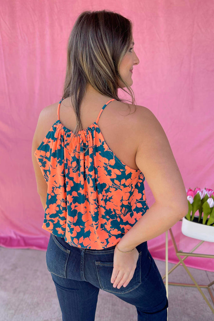 Avery Lightweight Spaghetti Strap Floral Top - Be You Boutique