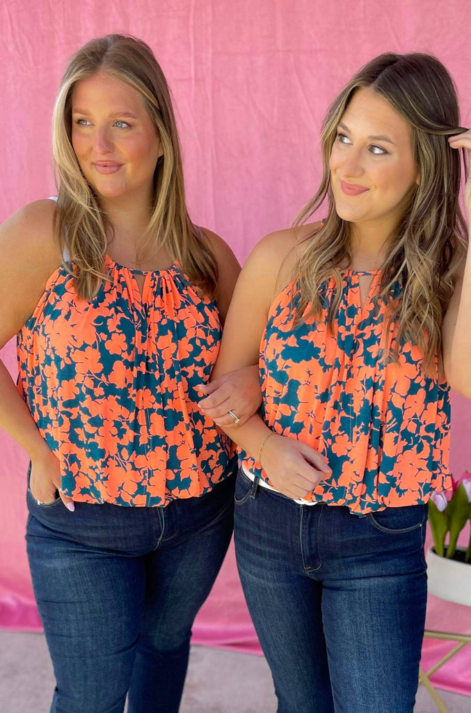 Avery Lightweight Spaghetti Strap Floral Top - Be You Boutique