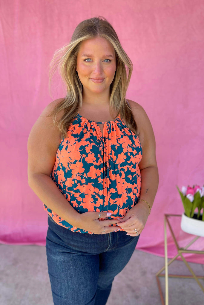 Avery Lightweight Spaghetti Strap Floral Top - Be You Boutique