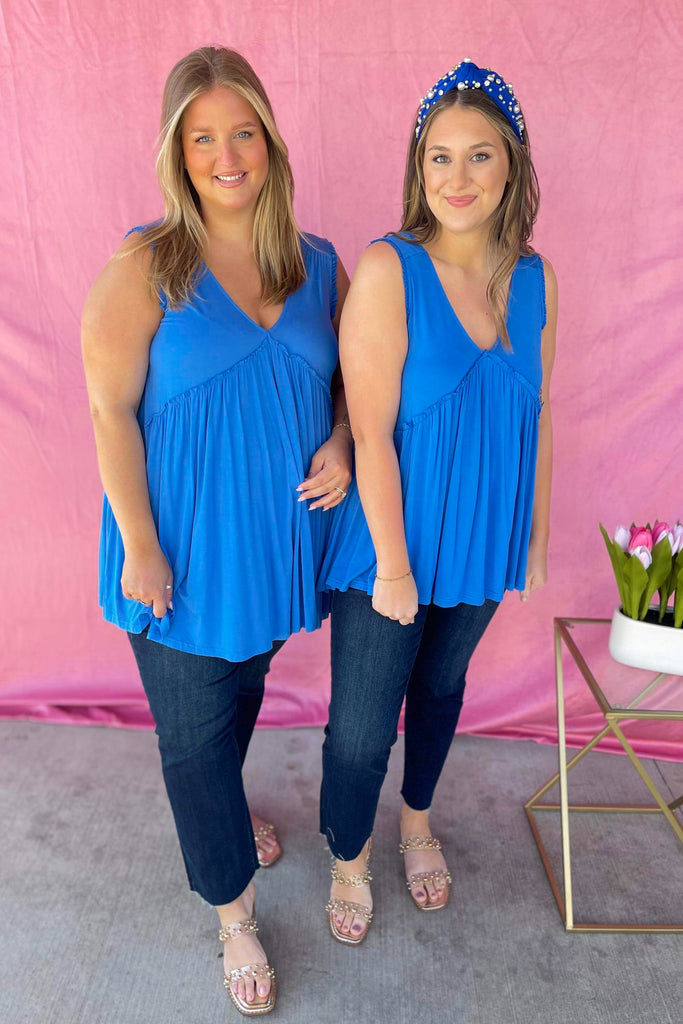 Becky Raw Edge Ruffle Detail Top - Be You Boutique