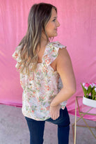 Conner Floral Print Ruffle Sleeve Top - Be You Boutique