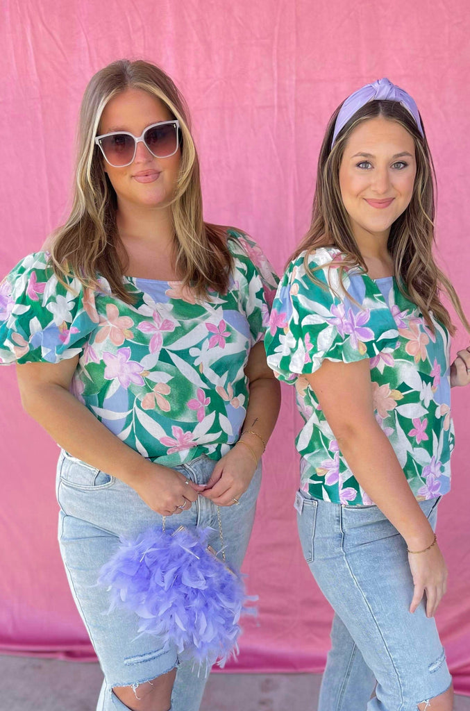 Sanford Floral Short Sleeve Summer Top - Be You Boutique