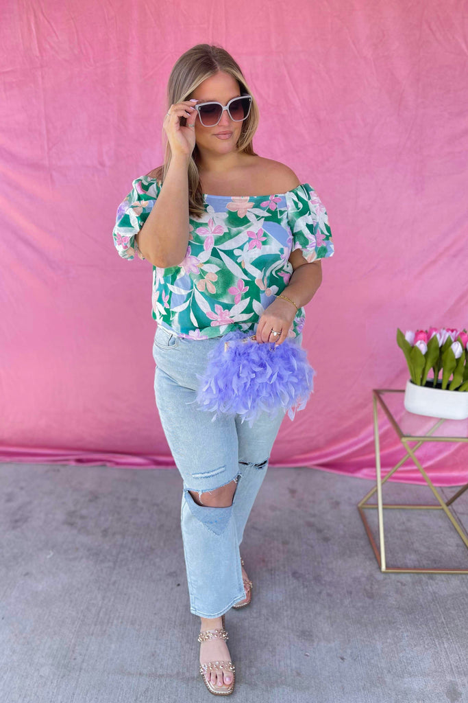 Sanford Floral Short Sleeve Summer Top - Be You Boutique
