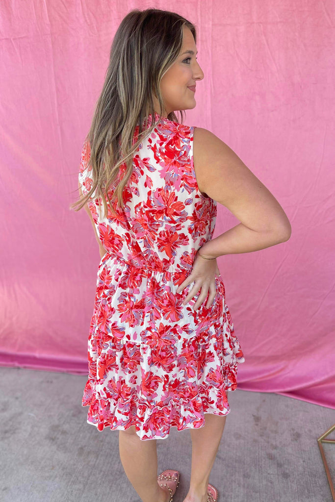 Marvin Short Sleeve Floral Print Dress - Be You Boutique