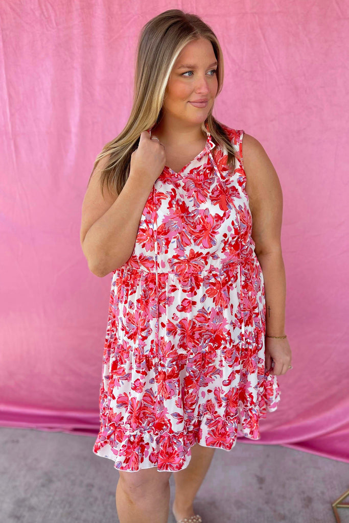 Marvin Short Sleeve Floral Print Dress - Be You Boutique