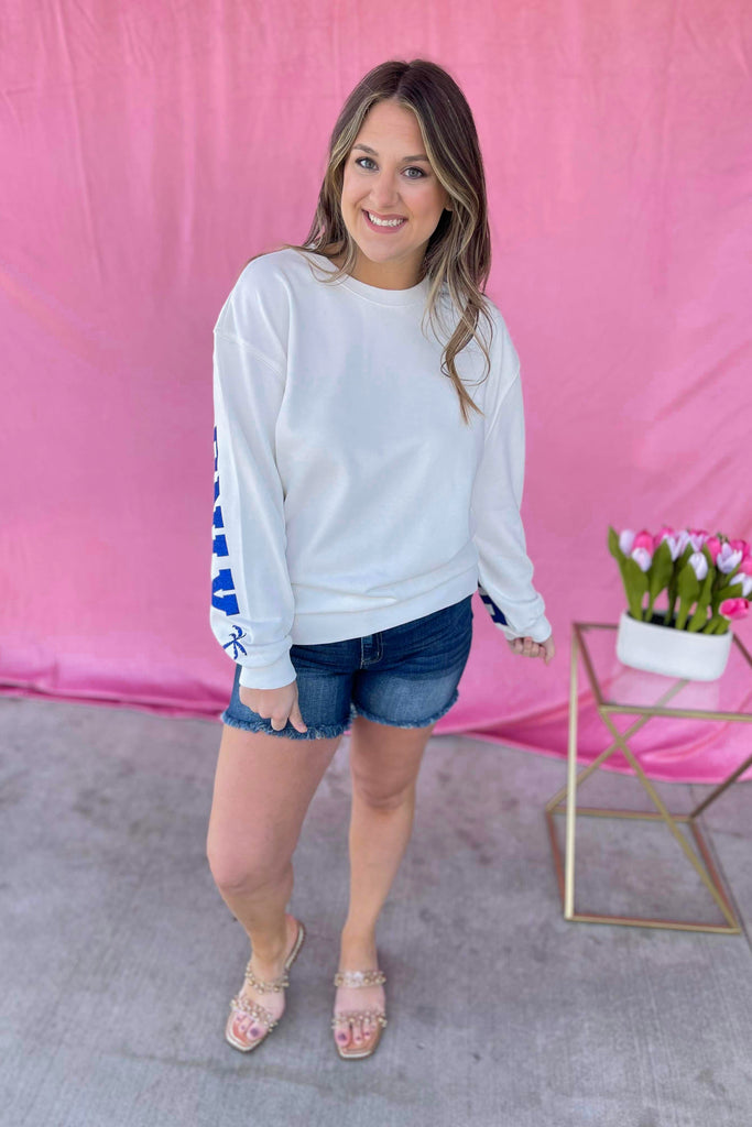 Summertime Beach Glitter Graphic Top - Be You Boutique