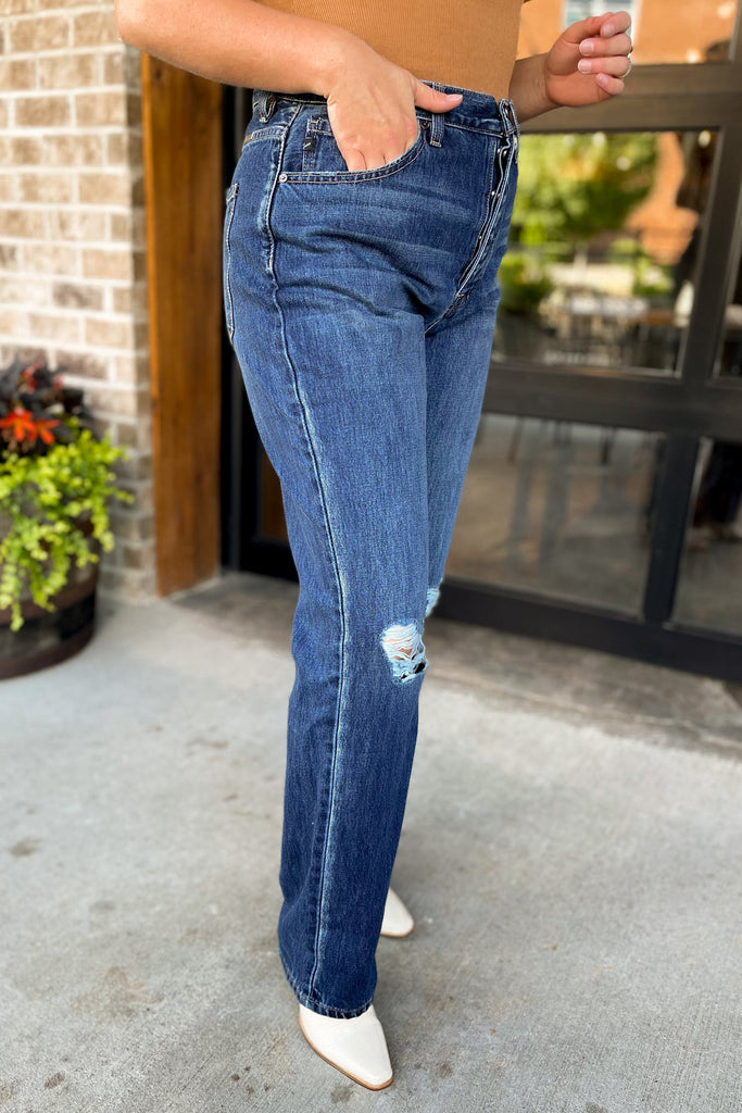 Kancan Dixon Ultra High Rise 90s Boyfriend Fit Jeans - Be You Boutique
