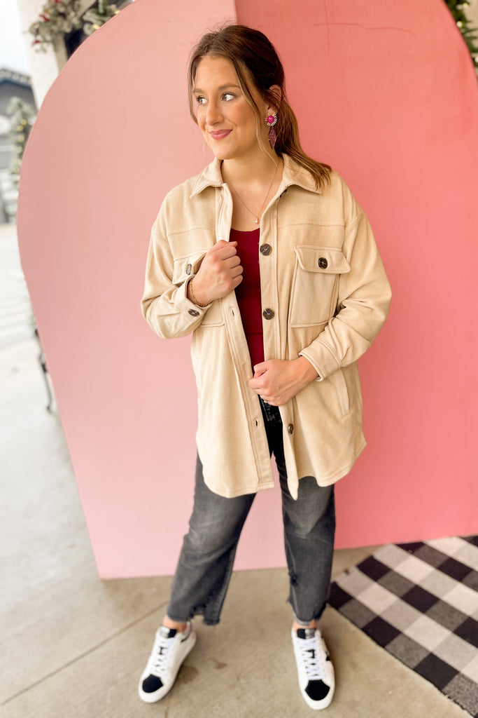 Harlowe Soft Button Up Jacket *FINAL SALE* - Be You Boutique