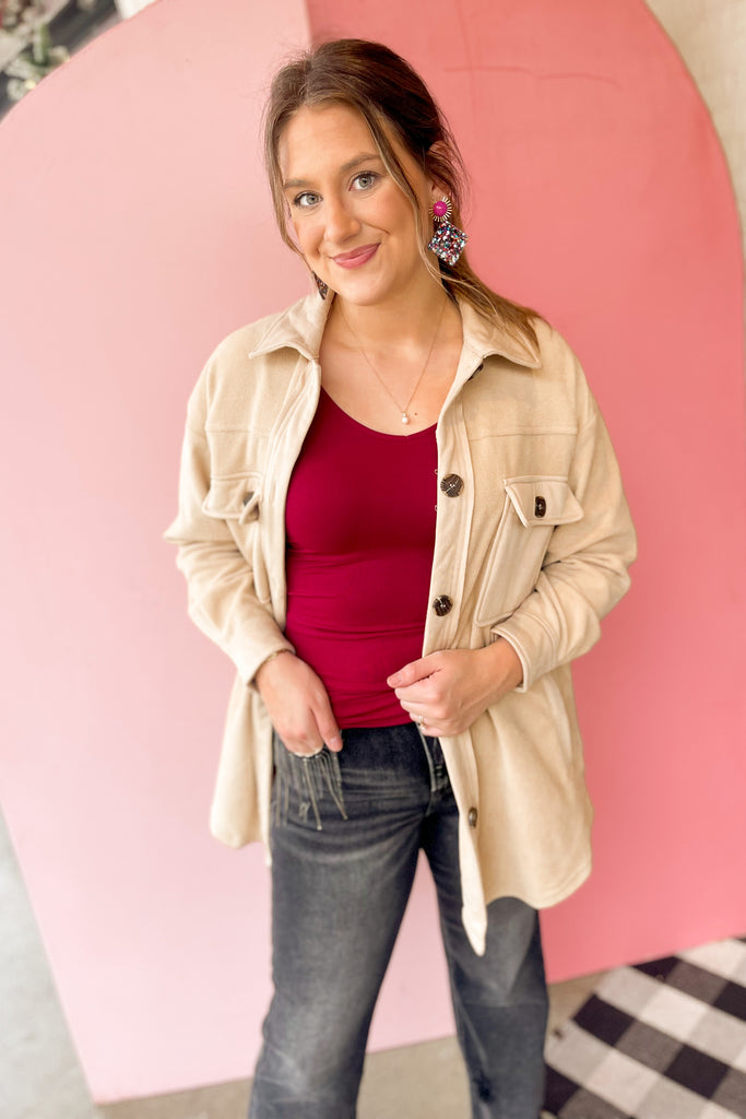 Harlowe Soft Button Up Jacket *FINAL SALE* - Be You Boutique