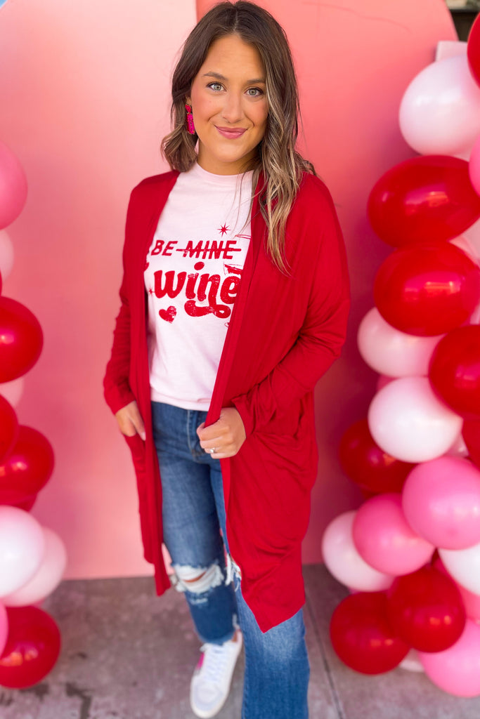 Valentine Be Wine Graphic Tee - Be You Boutique
