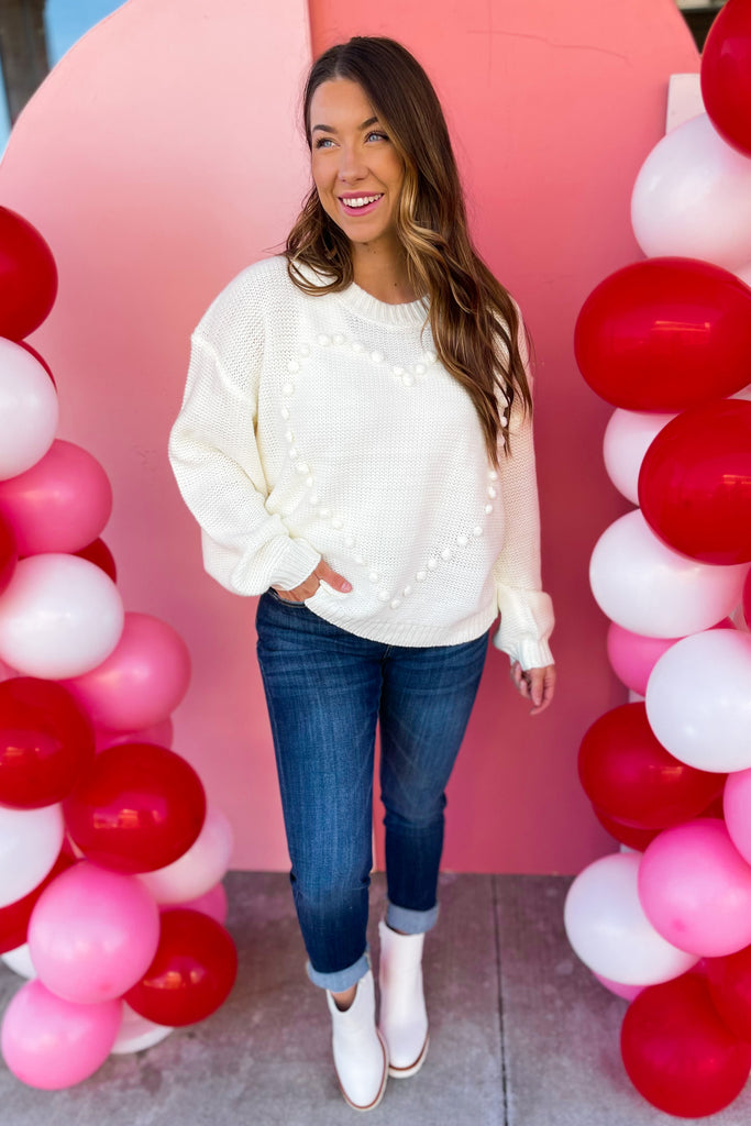 Happy Heart Sweater - Be You Boutique