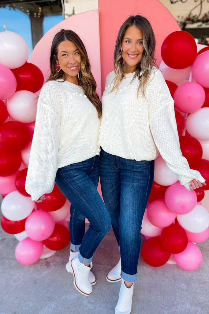 Happy Heart Sweater - Be You Boutique