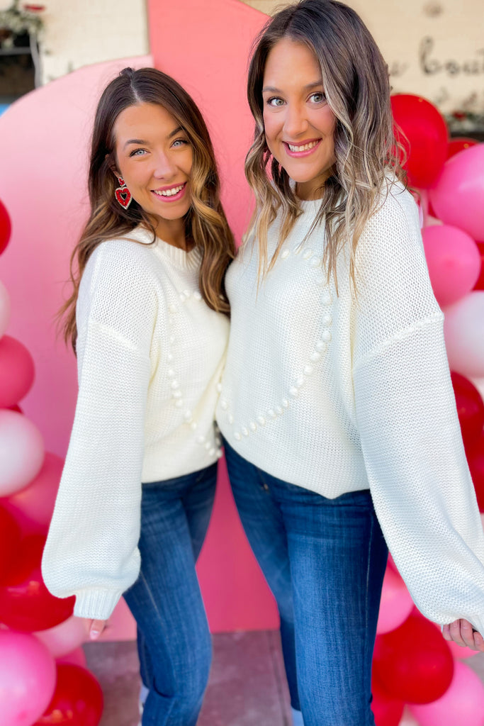 Happy Heart Sweater - Be You Boutique