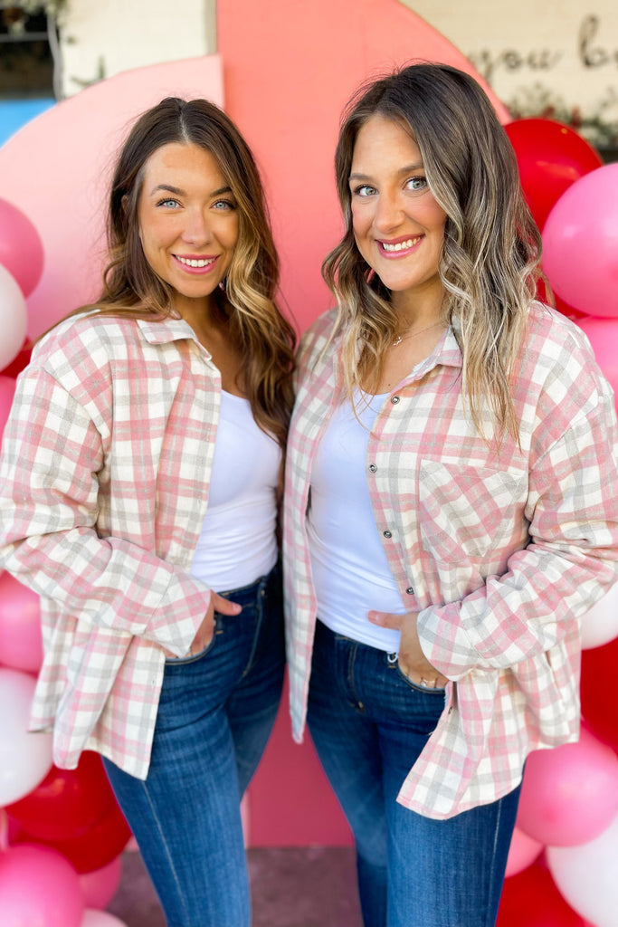 Harry Fur Lined Plaid Shirt Jacket - Be You Boutique