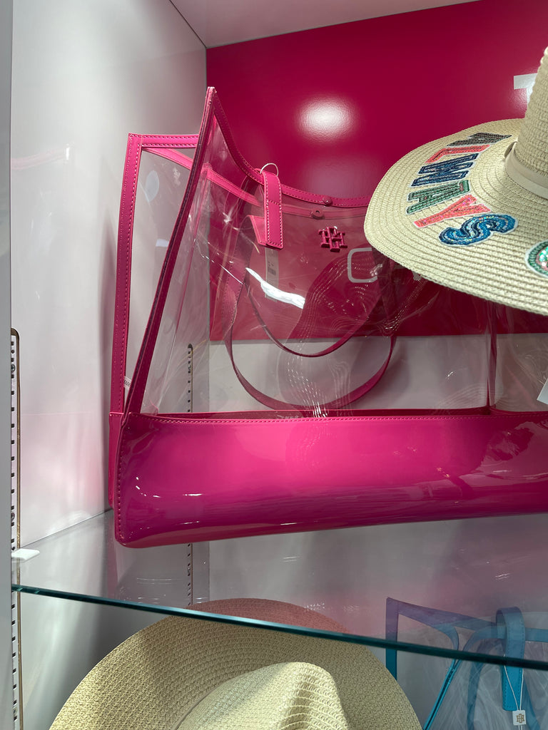Tofutti Hot Pink Clear Summer Tote - Be You Boutique